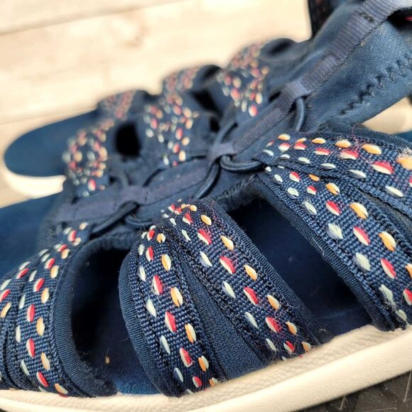 Ryka Women's Size 11M Navy Blue Fishermans Sandal Shoes - Picture 7 of 13